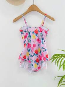 DAZY Tween Girls' Cute One-Piece Swimsuit, Tween Girl Fall Clothes Vacation - Pink - View 9