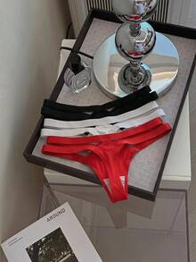 SHEIN MOD 3packs Cut Out Sexy Panties Set - Multicolor - View 2