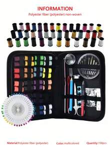 95 Sewing Kits (Random Colors) - Comprehensive Sewing Supplies And Accessories Set, Including 24 Colors Of Thread, Needles, Scissors, Buttons, Tape Measure, Seam Ripper, Etc. - Ideal For Minor Repairs, Emergency Fixes, Tailoring, - Multicolor - View 14