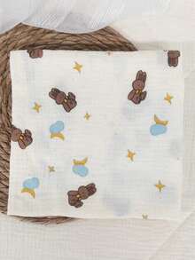 Manta de muselina suave, transpirable y absorbente de 80*80cm para bebés recién nacidos - Multicolor - Ver 7