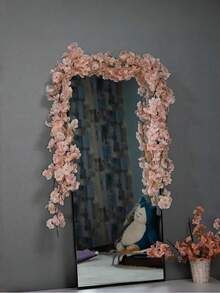 1 Stück/2 Stücke/5 Stücke künstliche Kirschblütenranke Heimdekoration, DIY-Kranzmaterial, Valentinstag-Dekoration, Geburtstagsfeier-Dekoration, Hochzeitsort-Dekoration, Outdoor-Gartendekoration, Neujahrsgeschenk, Abschlussgeschenk - Pink - Übersicht 4