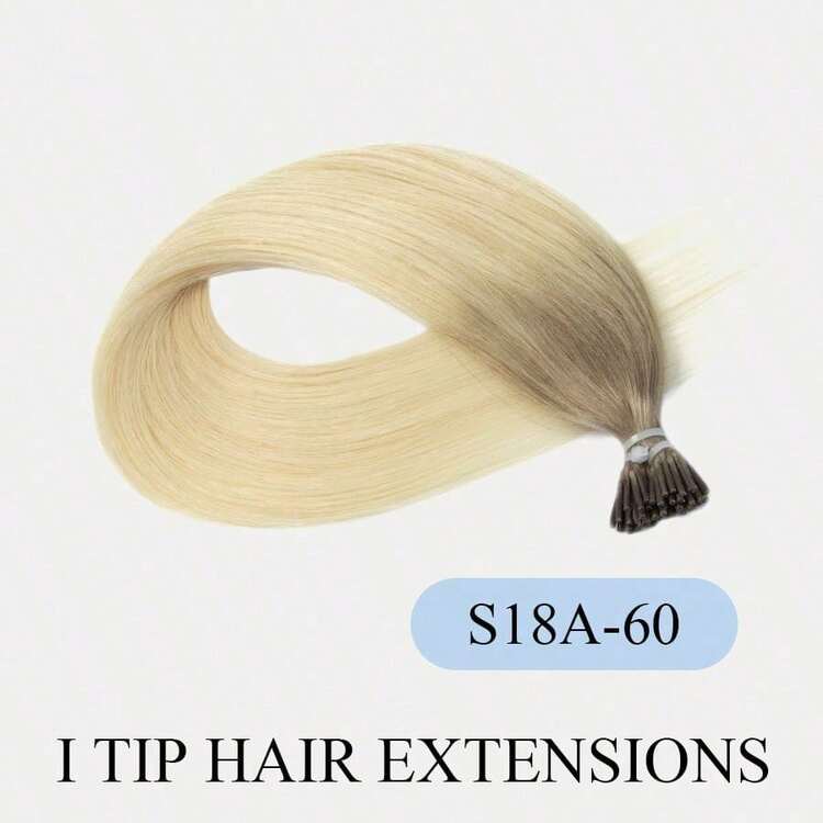 14-18吋 30G I-Tip 接髮 S18A-60，冷融合微環接髮，預黏合隱形角蛋白髮片，適合細髮增加豐盈度與長度，萬聖節聖誕禮物 - S18A-60 - 查看 20