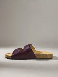 Solecia Zapatos de mujer Moda femenina Marrón Comodidad Planas Sandalias de playa Boken Sandalias planas de mujer - Marrón - Ver 3