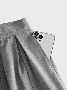 AXEPEAK Men's Fashion Versatile Commute Loose Fit Pants - Grey - View 7