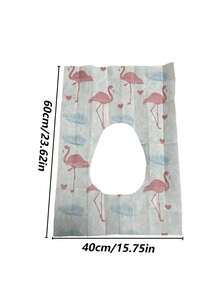 10/20 pièces Housses de siège de toilette jetables, grandes housses portables imperméables, couverture complète pour la maison, les voyages & les toilettes publiques - Multicolore - Voir 3
