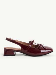CUCCOO CHICEST Bergaya, Imut, Cocok untuk Berpergian, Kasual, dan Elegan. Sepatu Flat Wanita - Burgundy - View 4