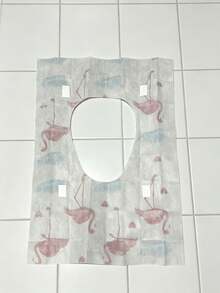 10/20 pièces Housses de siège de toilette jetables, grandes housses portables imperméables, couverture complète pour la maison, les voyages & les toilettes publiques - Multicolore - Voir 8