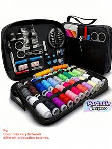 95 Sewing Kits (Random Colors) - Comprehensive Sewing Supplies And Accessories Set, Including 24 Colors Of Thread, Needles, Scissors, Buttons, Tape Measure, Seam Ripper, Etc. - Ideal For Minor Repairs, Emergency Fixes, Tailoring, - Multicolor - View 1