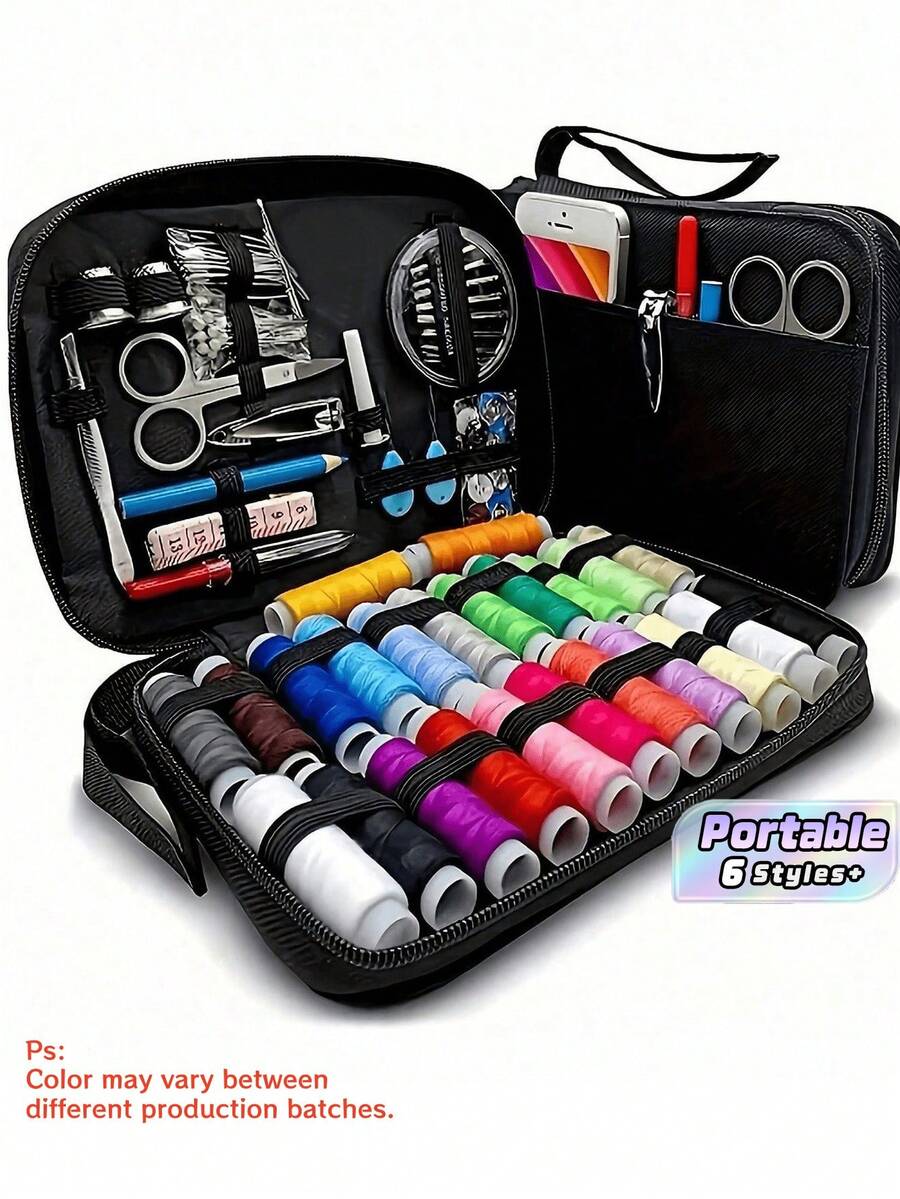 95 Sewing Kits (Random Colors) - Comprehensive Sewing Supplies And Accessories Set, Including 24 Colors Of Thread, Needles, Scissors, Buttons, Tape Measure, Seam Ripper, Etc. - Ideal For Minor Repairs, Emergency Fixes, Tailoring, - Multicolor - View 1