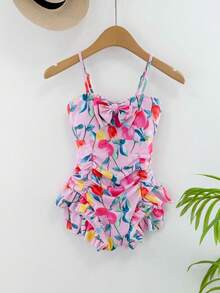 DAZY Tween Girls' Cute One-Piece Swimsuit, Tween Girl Fall Clothes Vacation - Pink - View 10