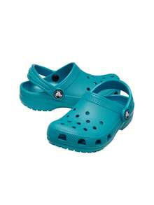 Crocs Classic Teen Clogs Blue 206990 - Turbo Teal - View 2