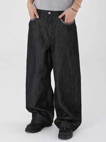 DAZY Spring Camouflage Multi-Color Men's Jeans - Black - View 7