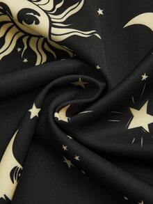Sweetra Plus Size & Star Print Spaghetti Strap Jumpsuit - Multicolor - View 6