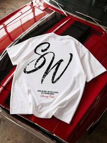 NORVETH Men's Crew Neck Short Sleeve T-Shirt - White - View 2