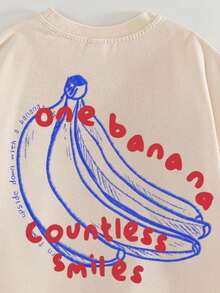 女童休閒簡約卡通圖案短袖T恤與短褲兩件套，適合夏季 - 彩色 - 查看 6