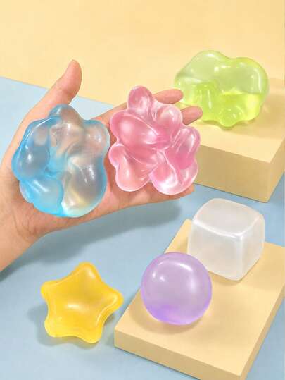 POKOJA LAND 1pc Moldable Slow Rebound Coconut Oil Handmade Squeezing Ball, Anxiety Relief Toy, Fidget Toy, Hand Stress Relief, Easter Toy, Squeeze Toy, Stress Relief Toys,Anxiety And Relaxation,Party Gift,Goody Bag Stuffers Prizes, Birthdays, Stuffed Squeeze Toy