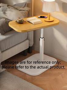 Adjustable Height Rolling Coffee Table With Wheels, Mobile Side Table For Sofa, Bed & Small Spaces, Modern Multifunctional Design - Multicolor - View 4