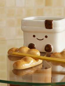 Joivida 1Pc Ceramic Chopstick Rest With Cute Bread Design, Underglaze Color Craft, Creative Tableware Storage, Practical Household Gadget For Placing Chopsticks During Meals, Exquisite Premium Gift Choice, Unique Kitchen Ornament - View 12