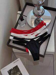 SHEIN MOD 3packs Cut Out Sexy Panties Set - Multicolor - View 3