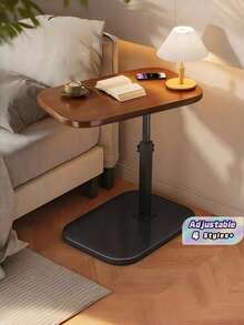 Adjustable Height Rolling Coffee Table With Wheels, Mobile Side Table For Sofa, Bed & Small Spaces, Modern Multifunctional Design - Multicolor - View 1