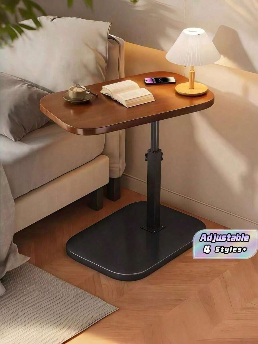 Adjustable Height Rolling Coffee Table With Wheels, Mobile Side Table For Sofa, Bed & Small Spaces, Modern Multifunctional Design - Multicolor - View 1