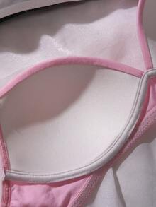 青少年女孩純色時尚百搭舒適內著底層內衣 - 彩色 - 查看 5