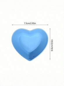 Heart Shaped Mini Sauce Plate - Dip Plate, Perfect For Sushi, Condiments, And Snacks, Plastic, Seasoning Plate, Cheese Sauce Cup, Fruit Snack Bowl, Creative Tomato Sauce Soak, Appetizer Plate, Kitchen Essential - Multicolor - View 3