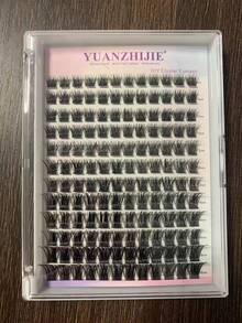 Natural Soft Handmade Segmented DIY Eyelash Extension Cluster Individual Lash Extensions Seamless Comfortable Eye Lashes Cils - Black - View 10