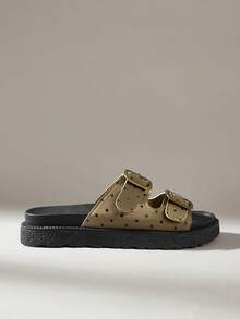 Brown polka dot