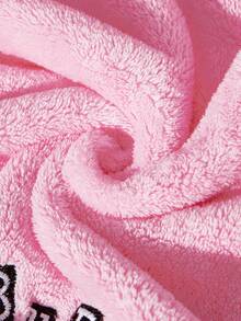 Mean Girls | SHEIN 1pc Cartoon Sponge, Printed Bath Towel, Beach Towel, Can Be Used On The Beach, Swimming Towel - Pink - View 7