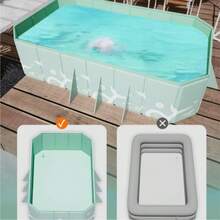 Easily Create Your Exclusive Private Pool Party To Beat The Sweltering Summer Heat. No Inflation Or Complicated Installation Required, Eliminating Troublesome Setup Steps. It Features A Stable Triangular Support Structure Suitable - Blue Fish - View 2