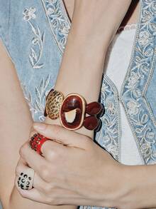 Pulsera de acrílico[Accesorios Color Aleatorio] - Geometría - Ver 7