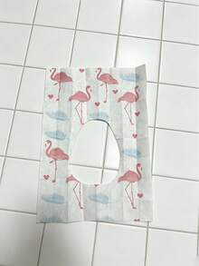 10/20 pièces Housses de siège de toilette jetables, grandes housses portables imperméables, couverture complète pour la maison, les voyages & les toilettes publiques - Multicolore - Voir 7