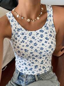 DAZY 女款素色修身休閒度假夏季背心可愛上衣 - 彩色 - 查看 4