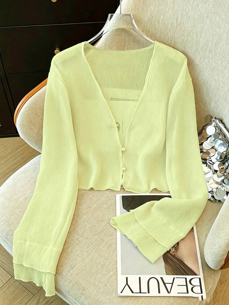トップス dium. sheer summer short cardigan トップス dium. sheer summer short cardigan dium. Sheer Summer