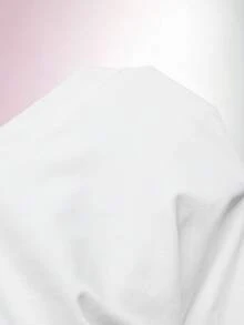 Amplova 大尺碼女款純色抓皺露背開衩設計時尚約會派對洋裝 - 白色 - 查看 8