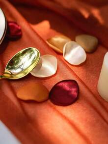 450 Rose Petals, Satin Material, Suitable For Wedding Baskets, Dining Table Center Decorations, Aisle Decorations, Party Confetti, Bridal Showers, Dinners, Wedding Decorations - Vintage Terracotta - View 8