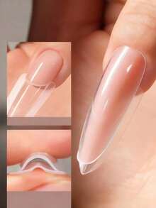 240PCS Sandwich Nail Dual Forms 120 Top Molds + 120 Bottom Molds 15 Sizes Guide Lines For Acrylic Builder Gel Extension Salon Home Tools - Multicolor - View 2