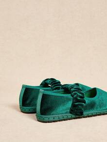 Rosivie Women's Casual Versatile Flat Slip-On Shoes For Daily Commute For Christmas Valentine's Day - Dark Green - View 5