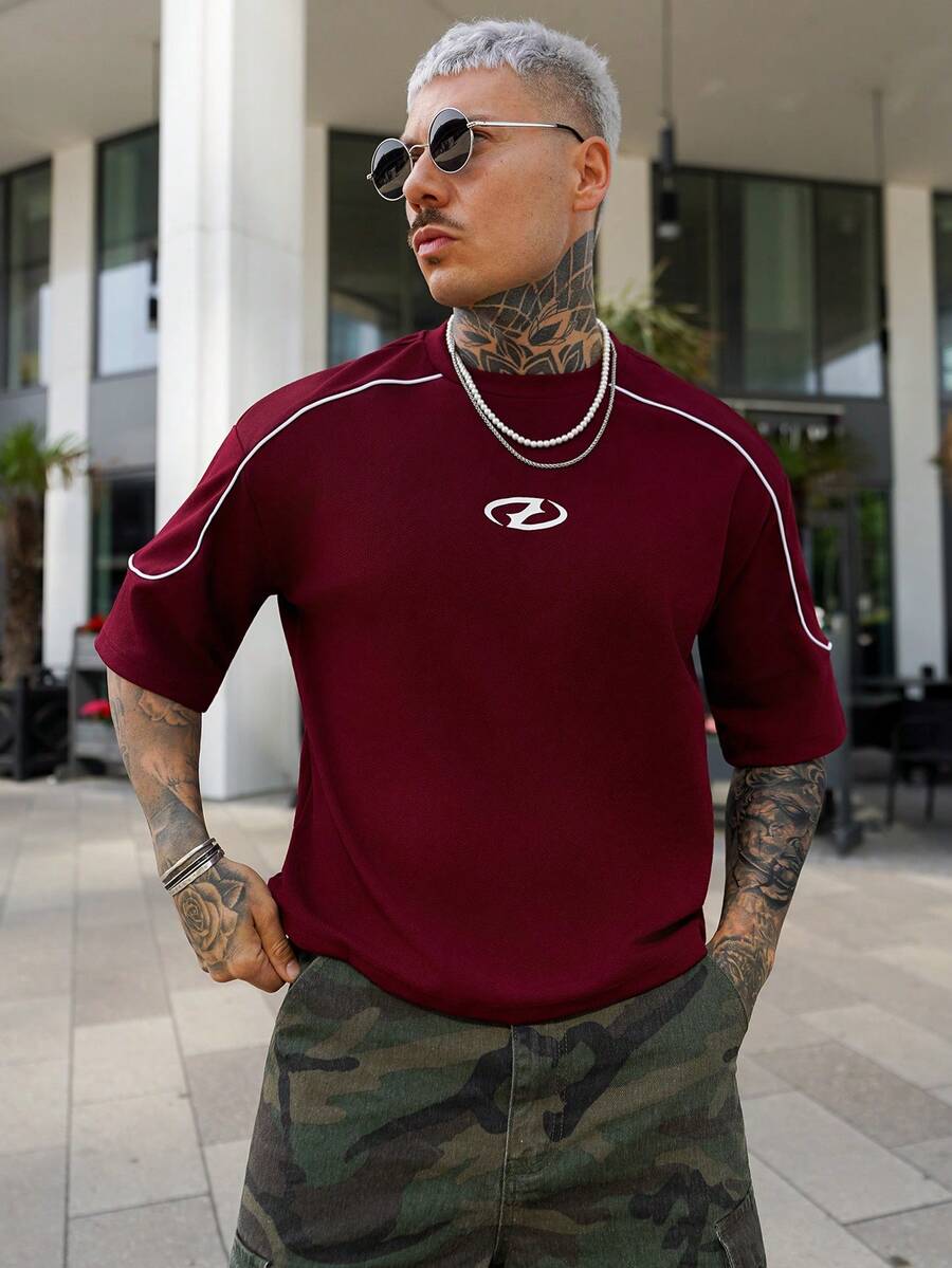 Artur Kramer Men's Knit Casual Daily Loose Short Sleeve T-Shirt