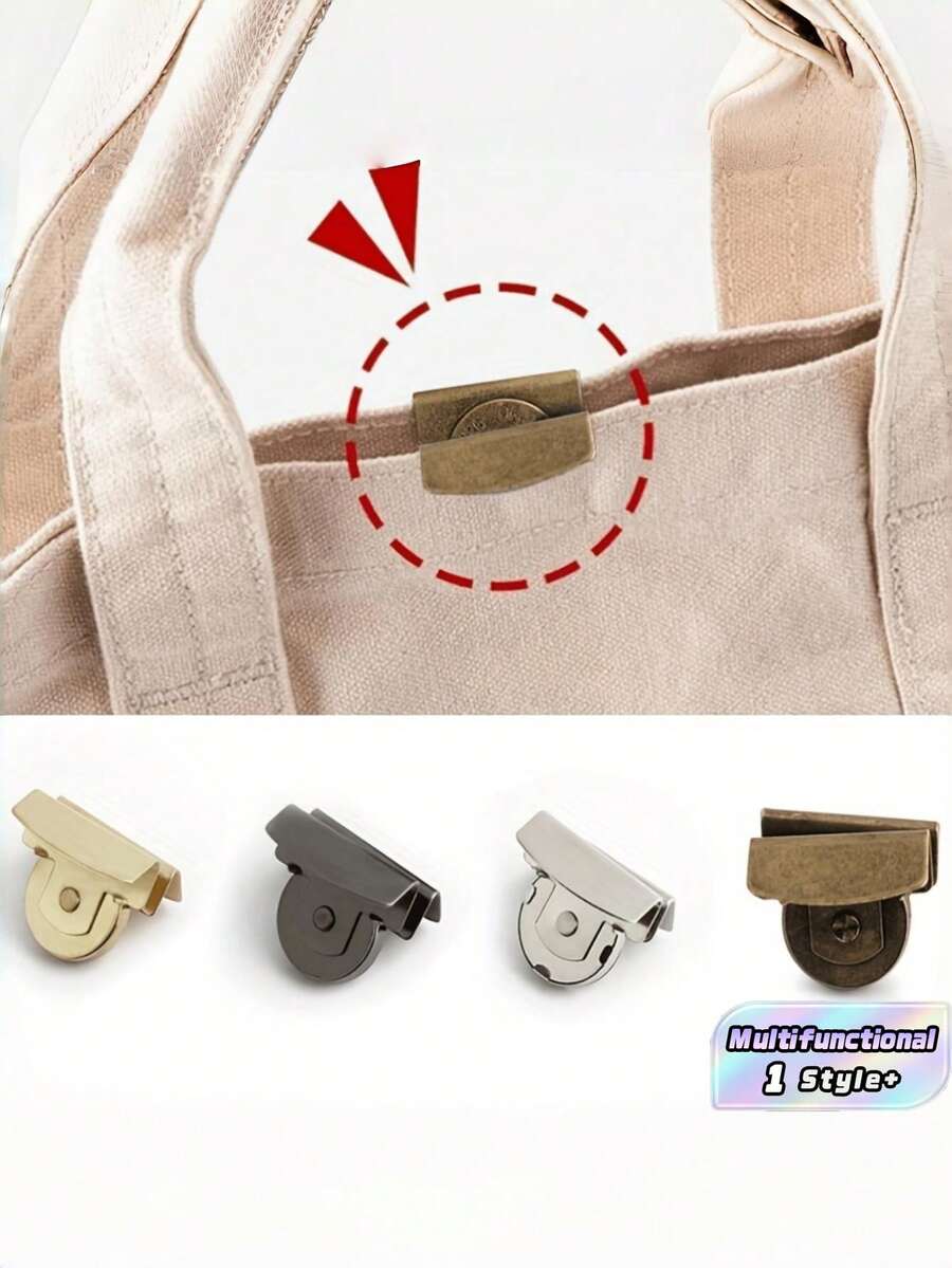 8 PCS Magnetic Seamless Closure Gold 4 Colors Snap Fasteners Set For Handbags Clothes DIY Craft Projects Durable Clasps Purse Accessories - A - View 1