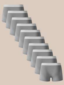 EverLounge Men's Colorblock Casual Daily Boxer Briefs 10-Pack - Grey - View 2