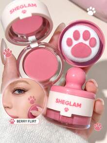 SHEGLAM Cutie Paw 印章腮紅-030 Berry Flirt 持久輕盈粉狀腮紅棒 品牌美妝化妝品 適合女士與女孩 - 030 Berry Flirt - 查看 1