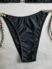 Swim Basics Sexy Bikini Set For Vacation Beach - Multicolor - View 4