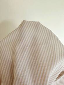 Sunnyshic 女款春夏寬鬆條紋長版休閒極簡居家褲，附口袋 - 杏色 - 查看 7