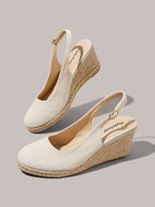 Styleloop Women's Wedge & Platform Shoes, Bohemian, Beach Vacation, Western Wind, Summer Wear, Travel Essentials - Off-white - View 6