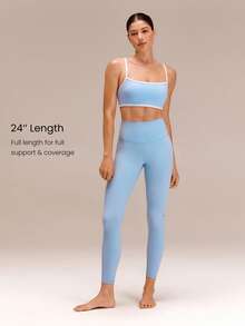 GLOWMODE Legging Olahraga Plain - Baby Blue - View 5