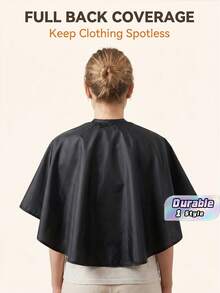 4/5 Peças Capa de Cabelo Ampliada para Enrolar, Tingir e Condicionamento Profundo, Capa de Cabelo à Prova d'Água para Salões de Beleza e Ferramentas de Penteado - Preto - Visão 1