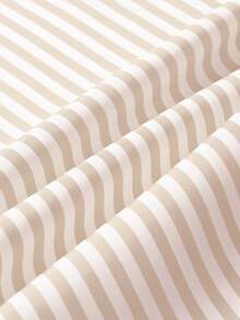 Manfinity Homme Men's Woven Minimalist Blue & White Striped Shirt - Yellow - View 3