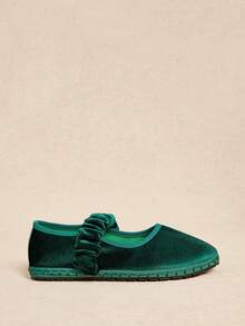 Rosivie Women's Casual Versatile Flat Slip-On Shoes For Daily Commute For Christmas Valentine's Day - Dark Green - View 6